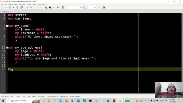 Perl Programming - Shift & Subroutine 2023 смотреть онлайн
