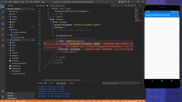 Flutter Tutorial: Flutter Dependent Dropdown | Flutter Dropdown using API | Dynamic Dropdown смотреть онлайн