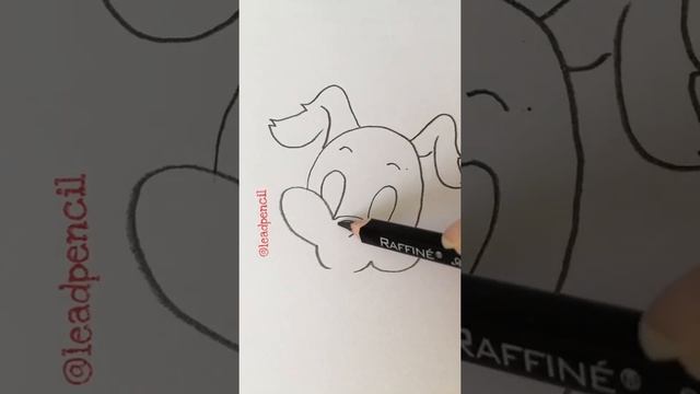 Как нарисовать мультяшную собаку ? смотреть онлайн