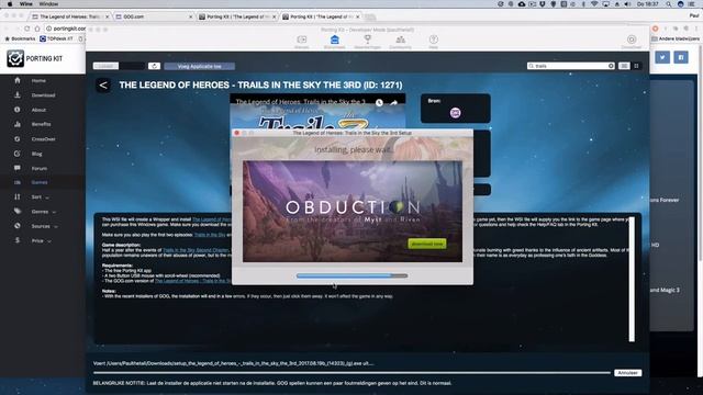 The Legend Of Heroes Trails In The Sky The 3rd For Mac Using Porting Kit