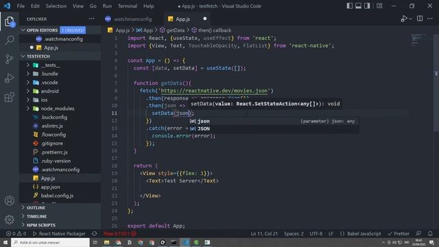Tutorial Cara Menggunakan JSON Server dan Integrasi ke React Native смотреть онлайн