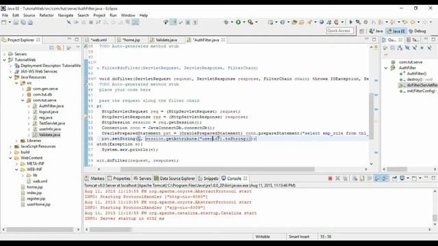 JSP and Servlets #13 - Using Filters in JSP & Servlets смотреть онлайн
