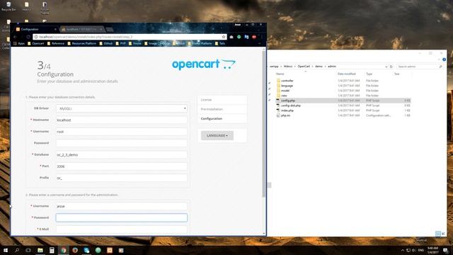 How to install OpenCart (Demo version 2.3.0.2) смотреть онлайн