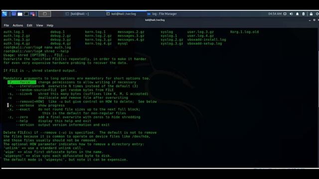 How to clear tracks/logs in kali linux смотреть онлайн