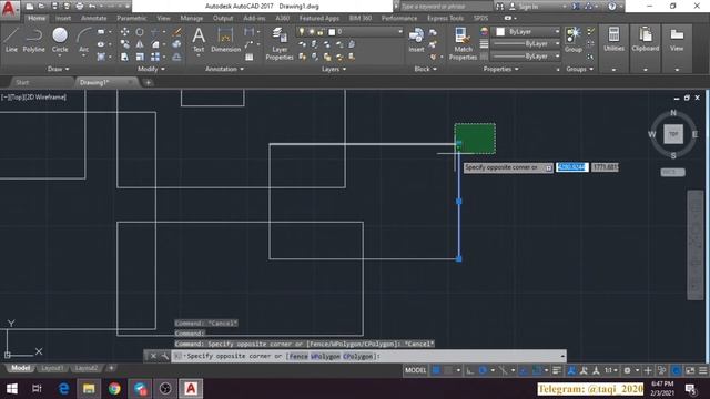 AUTOCAD 7-DARS. OBYEKTNI TANLASH. смотреть онлайн