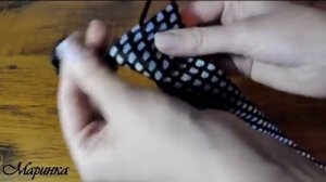 Как завязать галстук на резинке. / How to tie a tie with an elastic band?