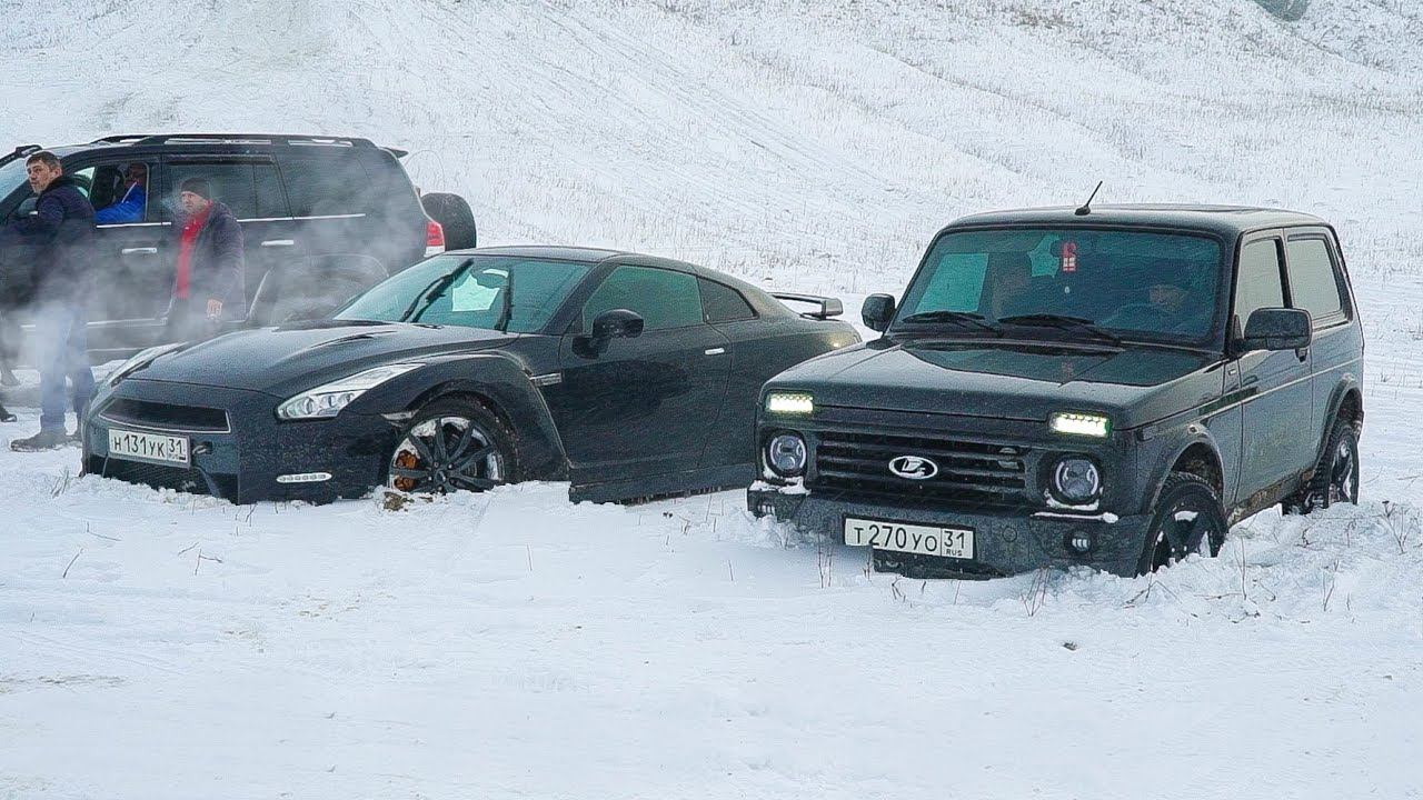 ГЕЛИК поспорил с NISSAN GT-R / Заруба на бездорожье смотреть онлайн