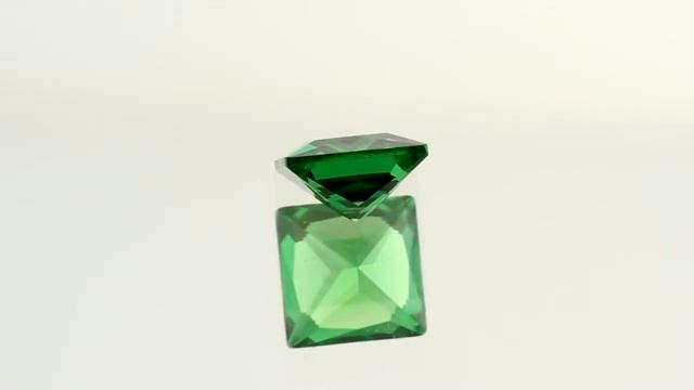 Green Cubic Zirconia Square Shape - Jamming Gems смотреть онлайн