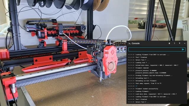 ERCF Filament Swap Cycle on Rat Rig V-Core 3.1 смотреть онлайн