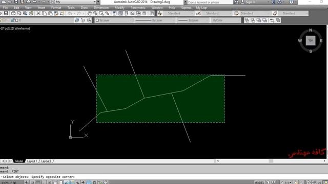 Lisp Autocad- Intersection- لیسپ اتوکد-مشخص کردن تقاطعها بر روی Line یا Polyline смотреть онлайн