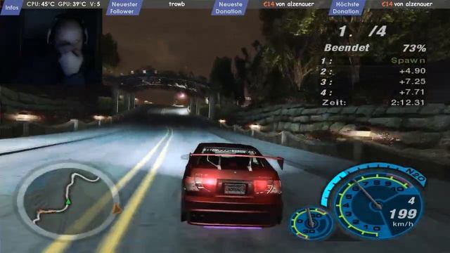Need for Speed Underground 2 - Sprint Race Hills - Toyota Corolla смотреть онлайн