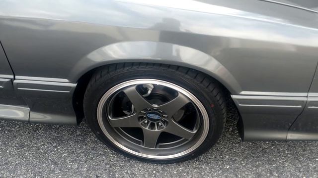 SN95 Junkyard FoxBody Mustang 5 Lug 4 wheel disc Conversion 17" 18" wheels offsets Issues info why смотреть онлайн