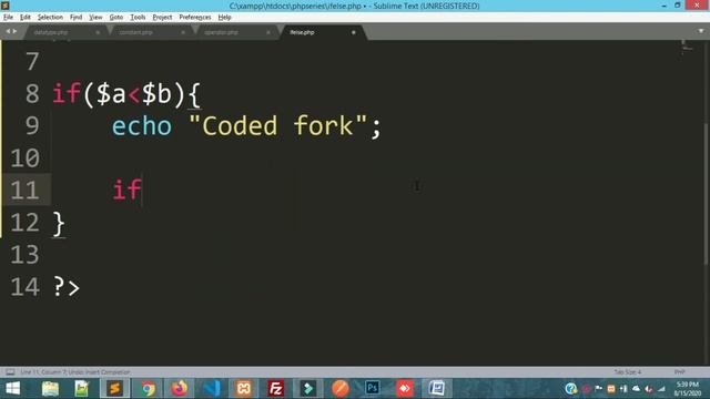 if else and Nested if else Statement in PHP (Hindi) смотреть онлайн