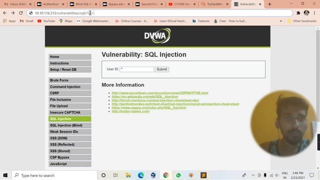 #DVWA #TryHackMe #sql | SQl in DVWA | Solving DVWA in TryHackMe in Windows смотреть онлайн