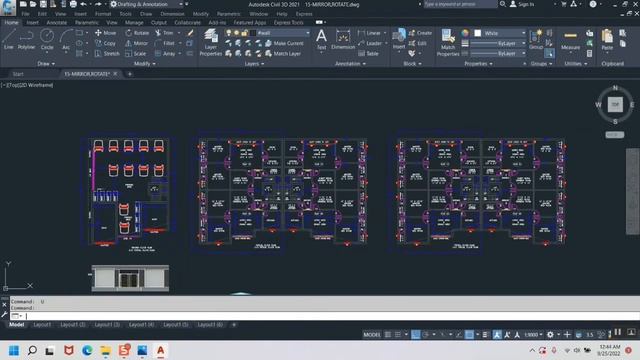 MIRROR & ROTATE COMMAND WITH DETAILS (AUTOCAD FOR BEGINNERS)LESSON-15 смотреть онлайн