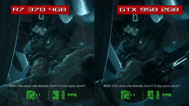 Battlefield 4 - SAPPHIRE R7 370 4GB vs ASUS GTX 950 2GB смотреть онлайн