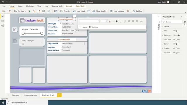 Power BI HR Analytics Dashboard. 02 смотреть онлайн