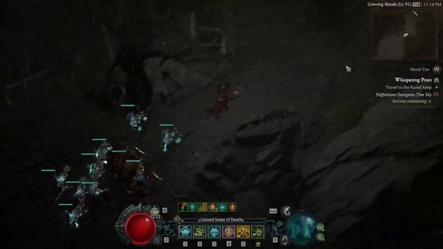 Endgame Necromancer Summoner/Minion Nightmare Dungeon lvl 56 Gameplay. смотреть онлайн
