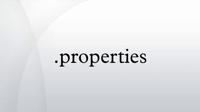 .properties смотреть онлайн