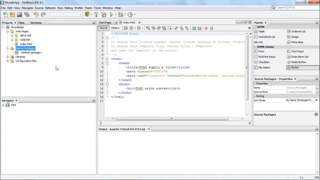 NetBeans - Create Java Servlet Application смотреть онлайн