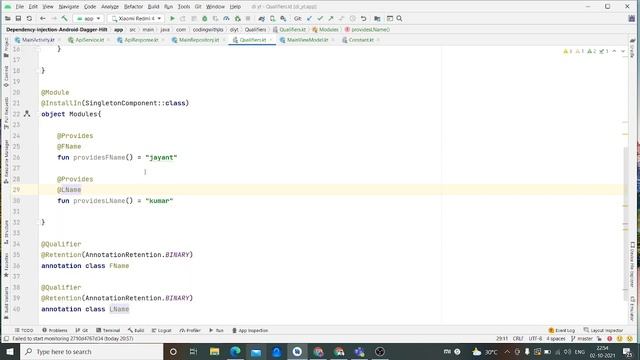 ? #6 Qualifier annotation in Dagger Hilt ? | Android | Kotlin ? | Dependency Injection | Hindi?✅ смотреть онлайн