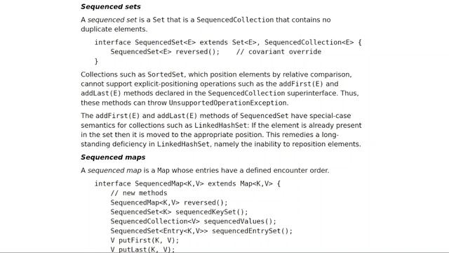 Java 21: Feature #2 - JEP 431: Sequenced Collections смотреть онлайн