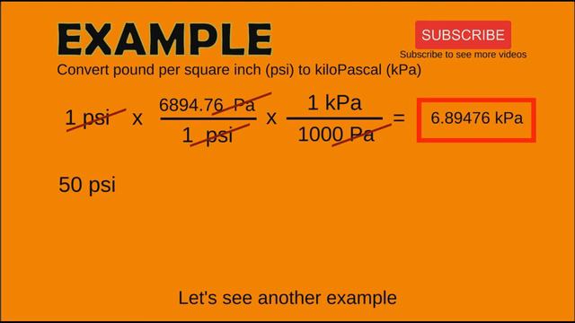 Unit Conversion - Convert psi to kiloPascal (psi to kPa) смотреть онлайн