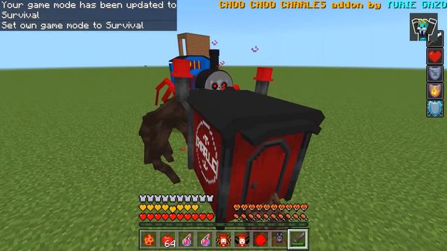 ИГРАЮ ЗА ПОЕЗД ЧАРЛЬЗ В МАЙНКРАФТ Чу Чу Чарльз Choo Choo Charles Minecraft смотреть онлайн