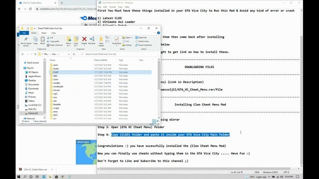 How to install Cleo Cheat Menu in Gta VC | Cheat Menu for GTA Vice City | How to use Cleo Cheat Men смотреть онлайн