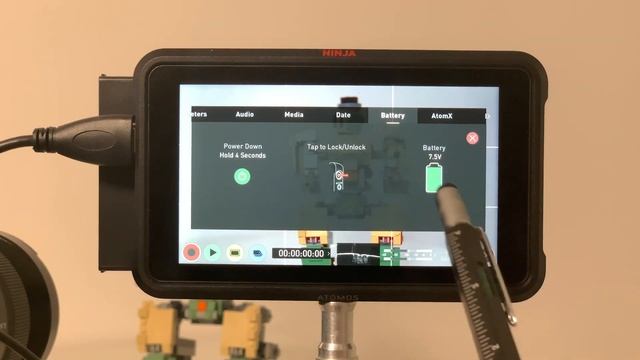 ATOMOS NINJA 5 ВСЕ НАСТРОЙКИ МЕНЮ
