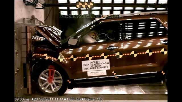 Ford Explorer (2012-2015) Crash Tests (Side-Pole, Front, Side) смотреть онлайн