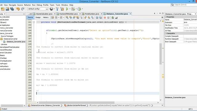 Java NetBeans Tutorial | Distance Converter смотреть онлайн