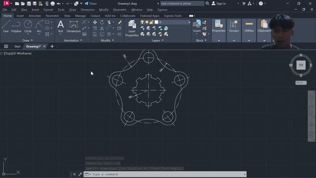 TUGAS LATIHAN 5 AUTOCAD 2D смотреть онлайн