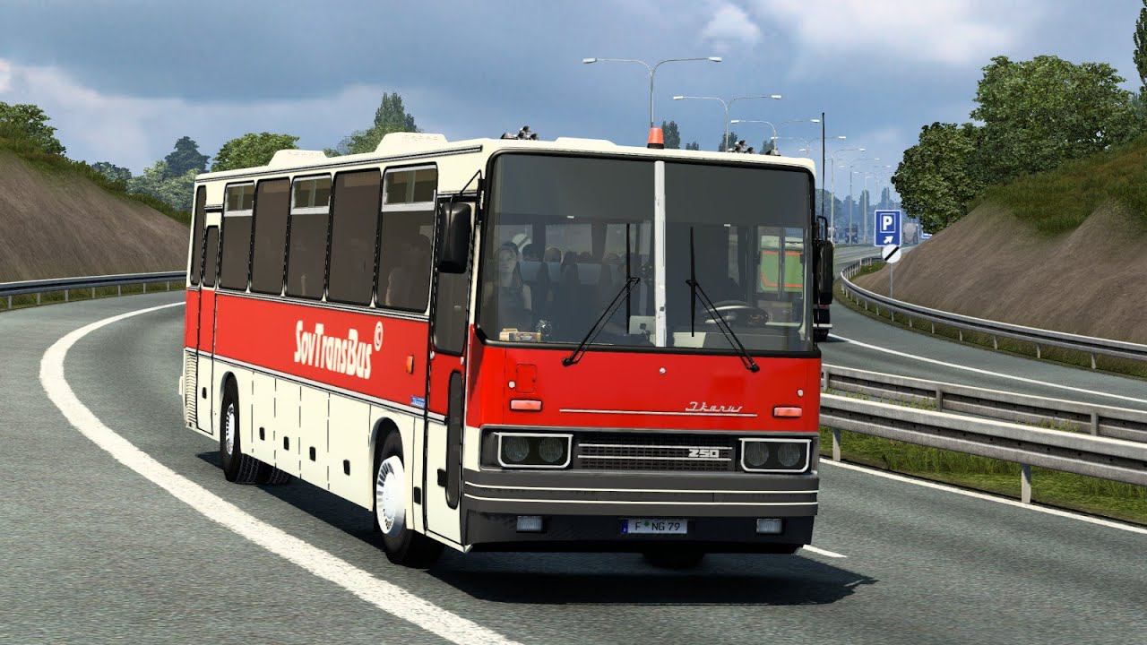 [ETS 2] Ikarus 250 59 with Рassenger transportation mod_Delivery From Pech смотреть онлайн