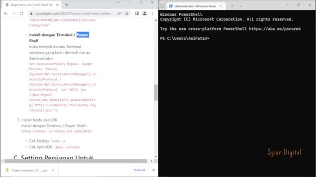 Cara Install React Native di Windows | Cara Mudah dan Lengkap | Syiar Digital смотреть онлайн