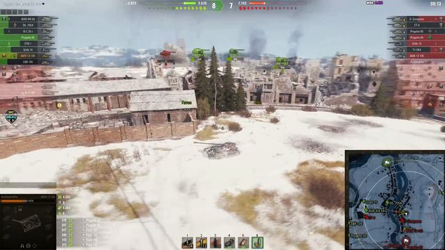 AMX 13 105: Huge game with Fadins on a difficult map - World of Tanks смотреть онлайн