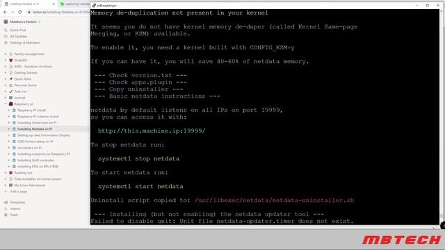 Netdata install on Raspberry pi смотреть онлайн