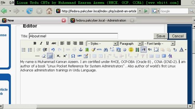 [Urdu CBT] - Joomla CMS 1.5 - 05 - Site Designing смотреть онлайн