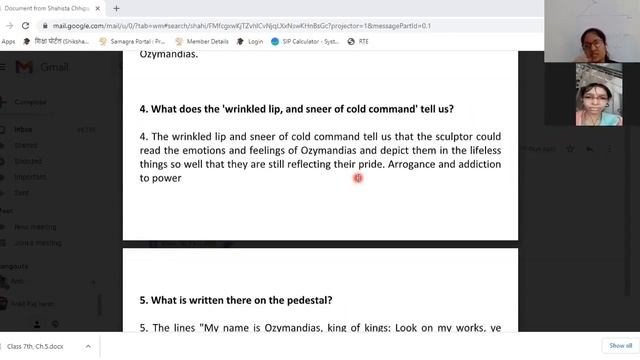 Class: 7th English, Poem-3 Ozymandias (Questions and Answers) смотреть онлайн