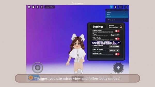 [ROBLOX] Camera movement tutorial for mobile users!! (RH Dance Studio)