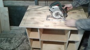 Самодельный распиловочный стол. Своими руками из паркетки. Часть 1. Homemade table saw 3 in 1.