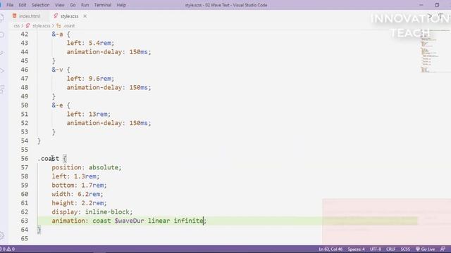 ?Wave text animation | Advanced CSS tutorial | HTML & SCSS. смотреть онлайн