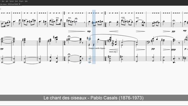 Le chant des oiseaux - Level 3 Metronome + Violin Solo + Piano Accompany смотреть онлайн