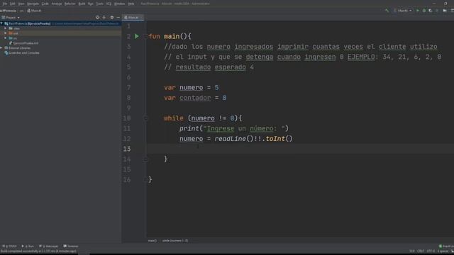 29. Ejercicios en Kotlin | Bucles | Calcular el total de números ingresados por el usuario смотреть онлайн