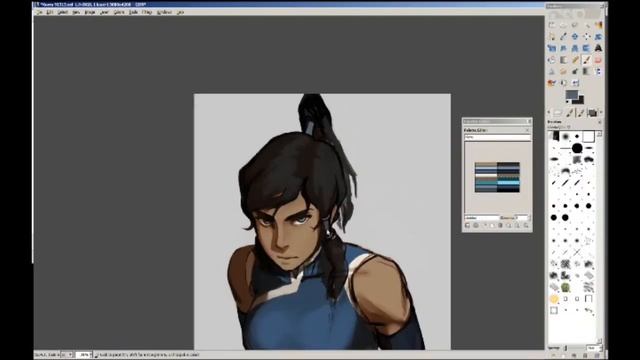 GIMP - "Legend of Korra Returns" Timelapse смотреть онлайн