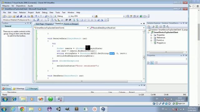 Visual Studio 2008: C# Server Socket tcp Asincrónico y Client Pocket PC Socket tcp Asincrónico смотреть онлайн