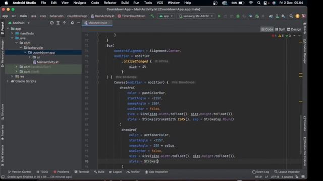 Countdown App Timer with Canvas In Jetpack Compose смотреть онлайн