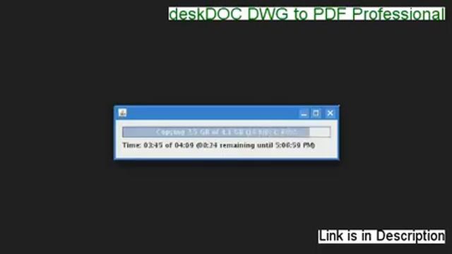 deskDOC DWG to PDF Professional Free Download (Download Trial 2014) смотреть онлайн