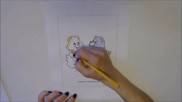 Заботливые мишки.Раскраска мультик новая серия 2015 года.Care Bears Coloring
