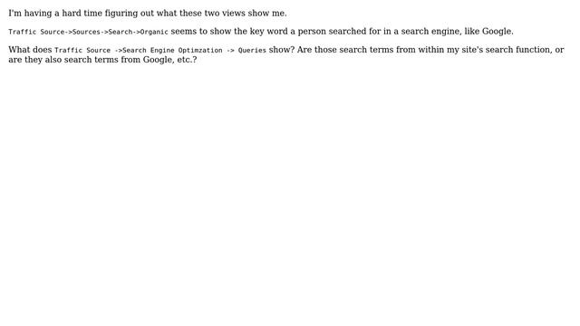 Webmasters: Difference between Traffic Source-＞Source-＞Search and Traffic Source-＞SEO смотреть онлайн